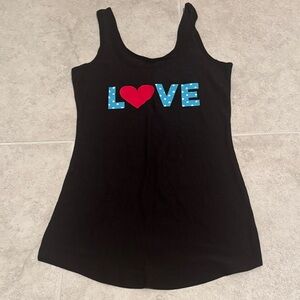 No Boundaries Black Tank Top with Graphic